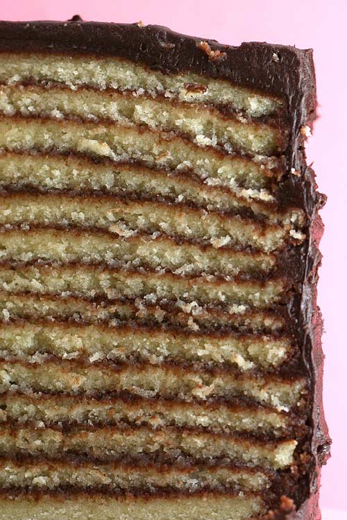 Fourteen Layer Cake Side View