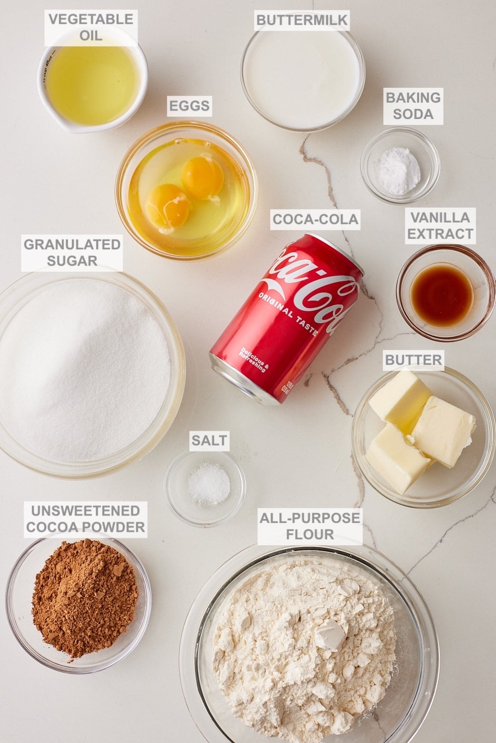 Coca-Cola Cake ingredients 