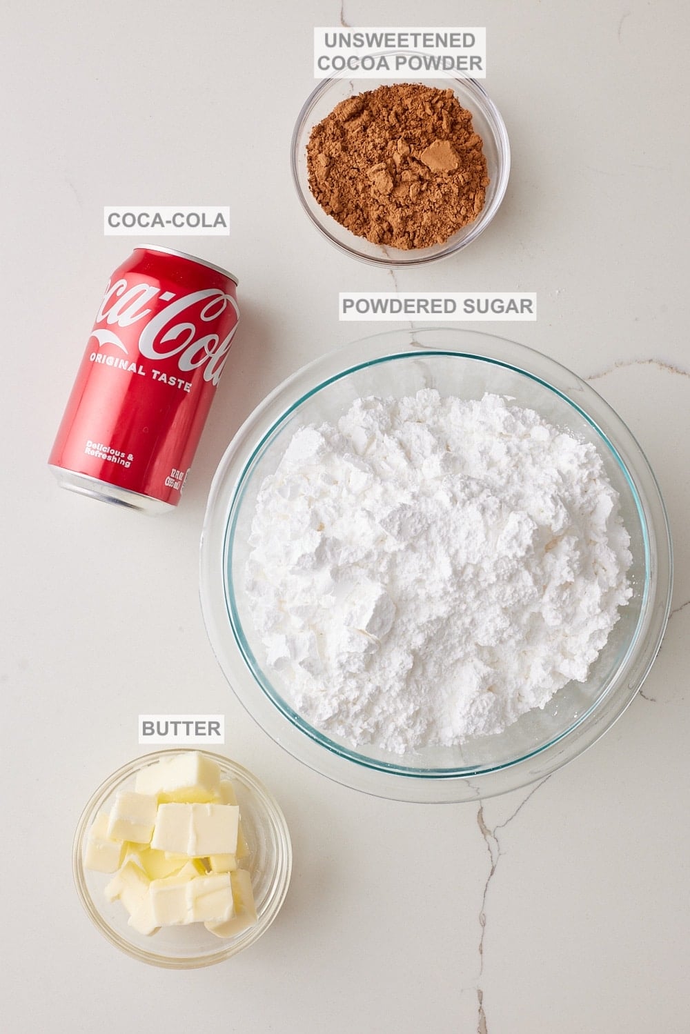 Coca-Cola frosting ingredients. 