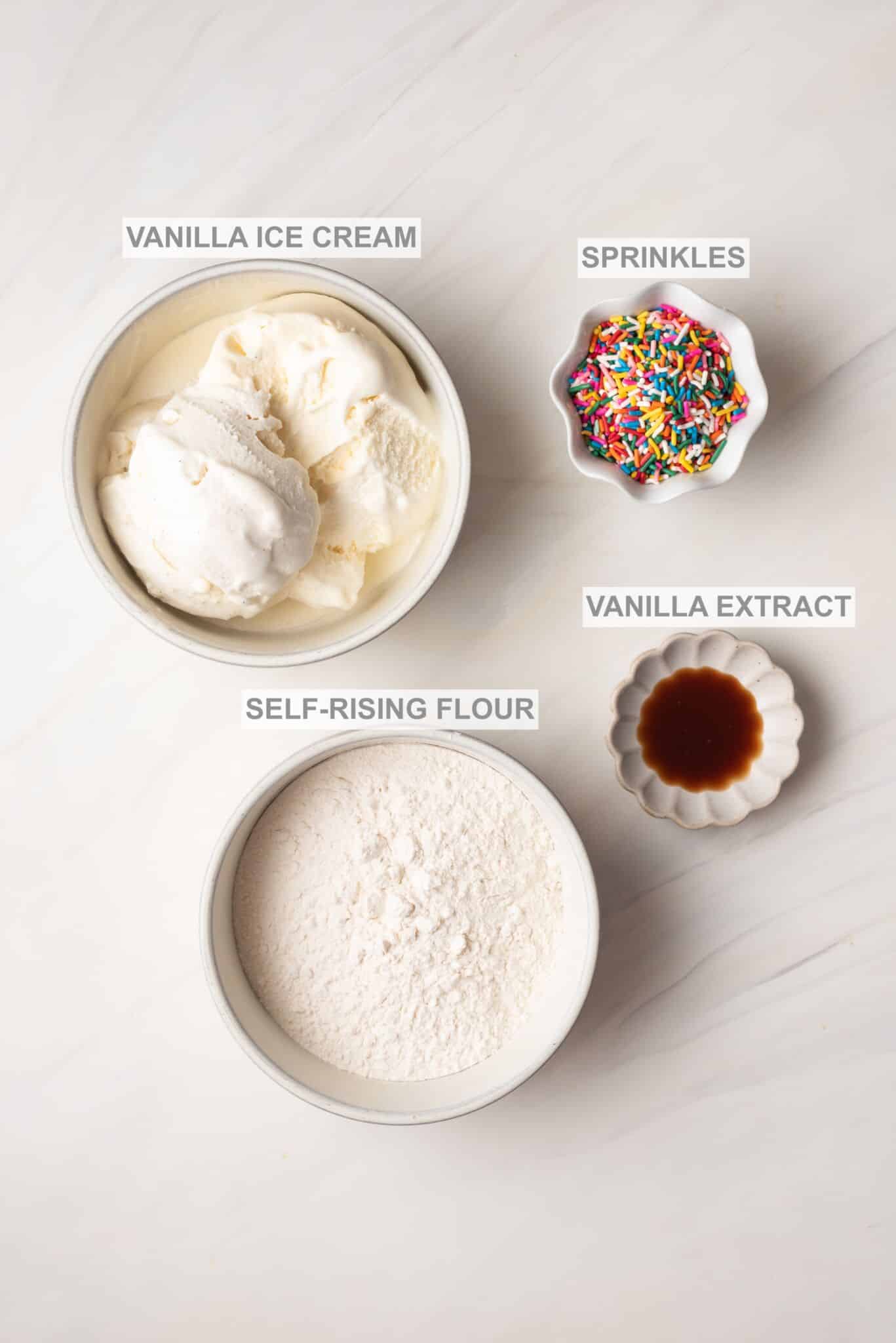Ice Cream Bread ingredients