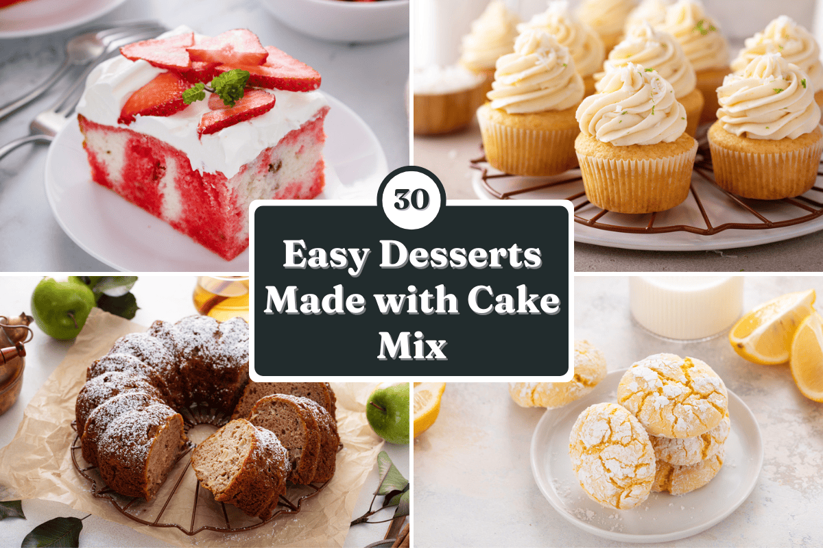 30 Easy Dessert Recipes Made with a Box of Cake Mix