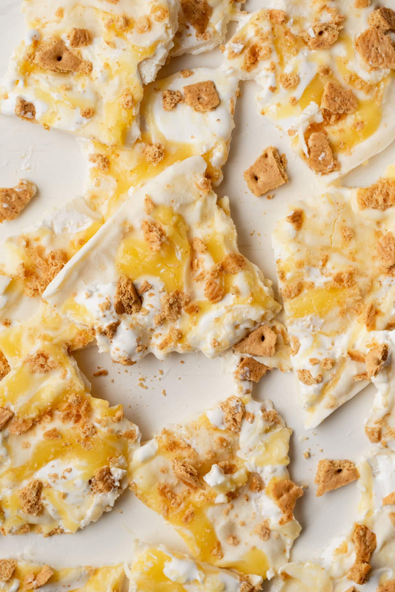 Lemon Meringue Pie Frozen Yogurt Bark