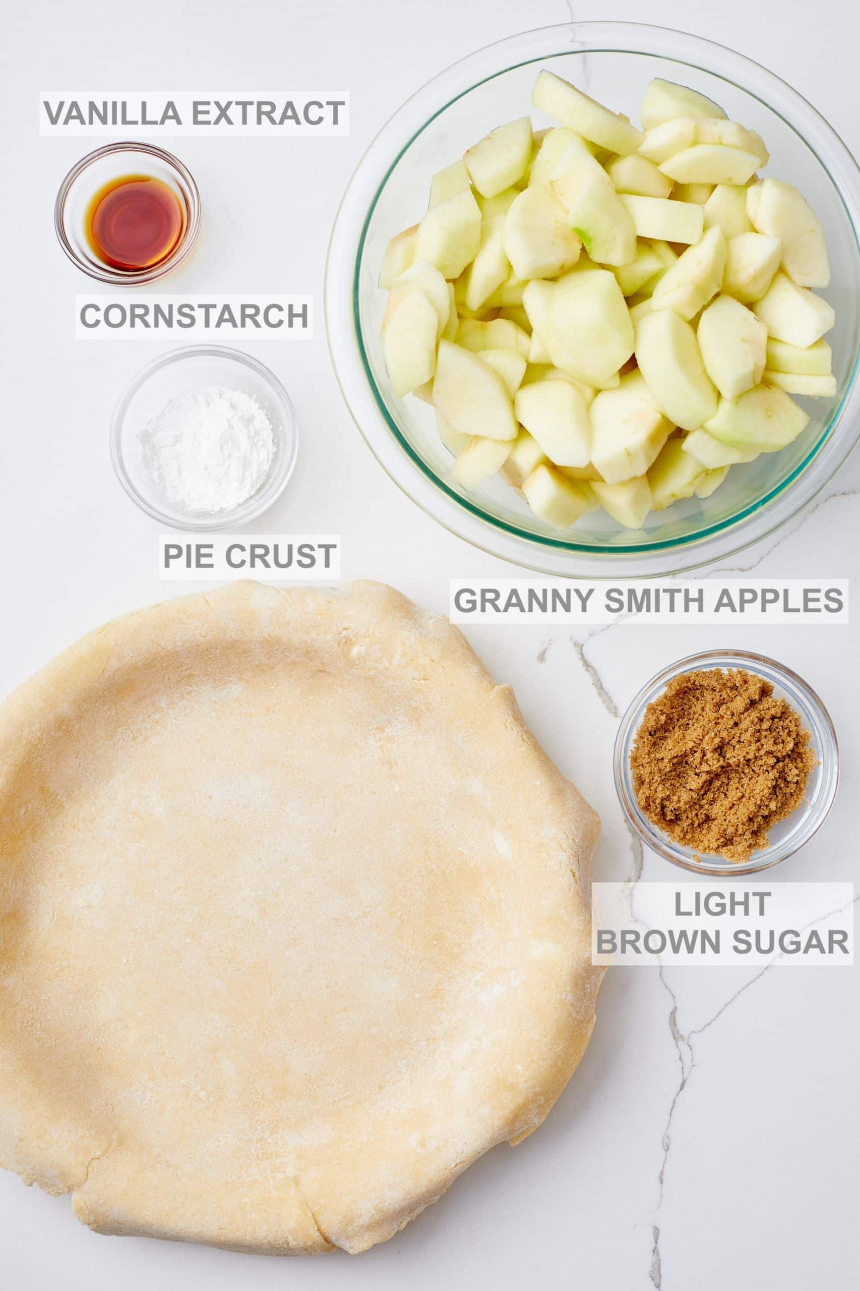 Key ingredients of Traditional Apple Pie