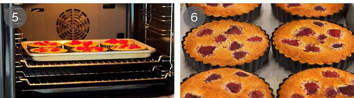 Raspberry almond tarts - ingredients