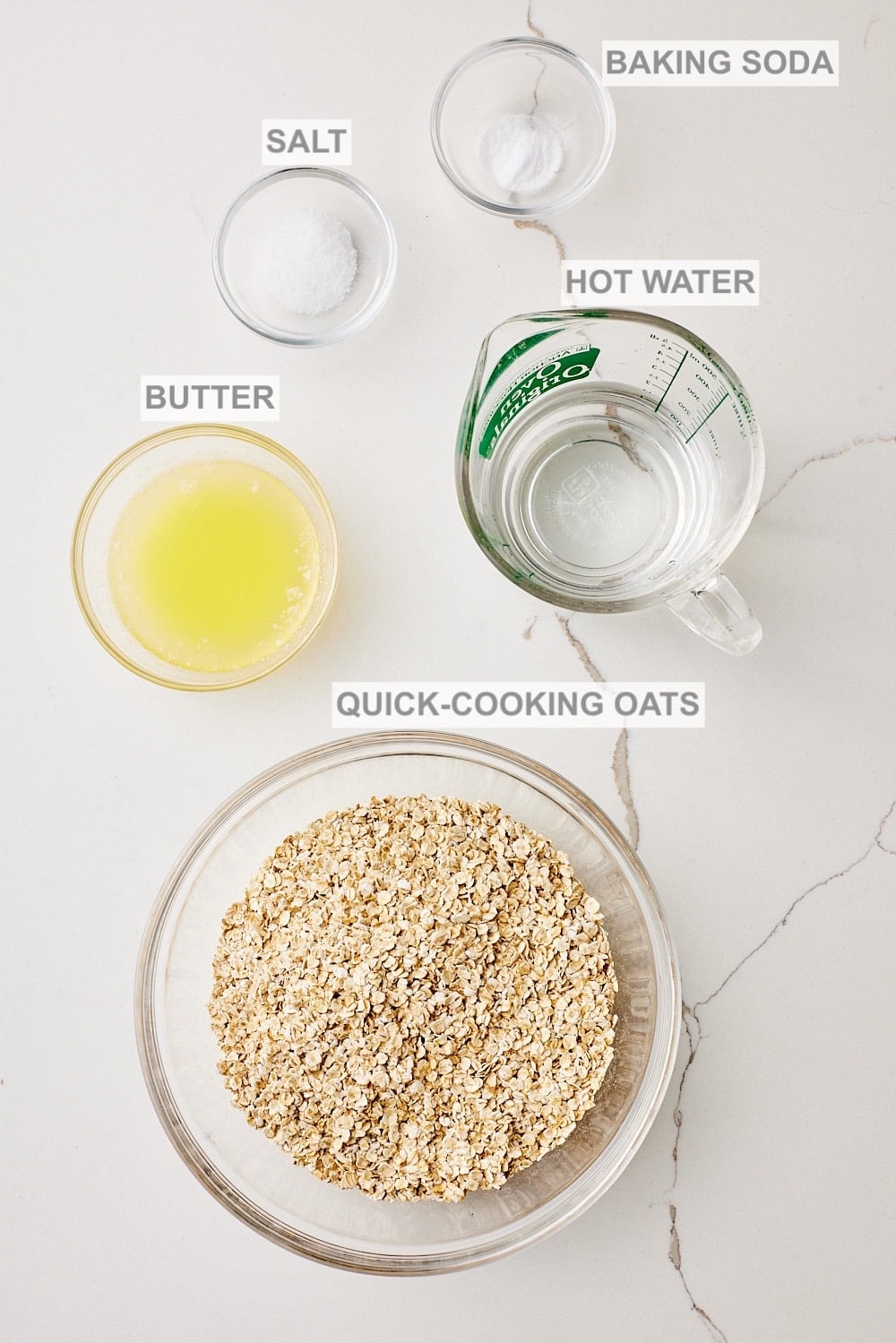 Scottish Oat Cakes ingredients
