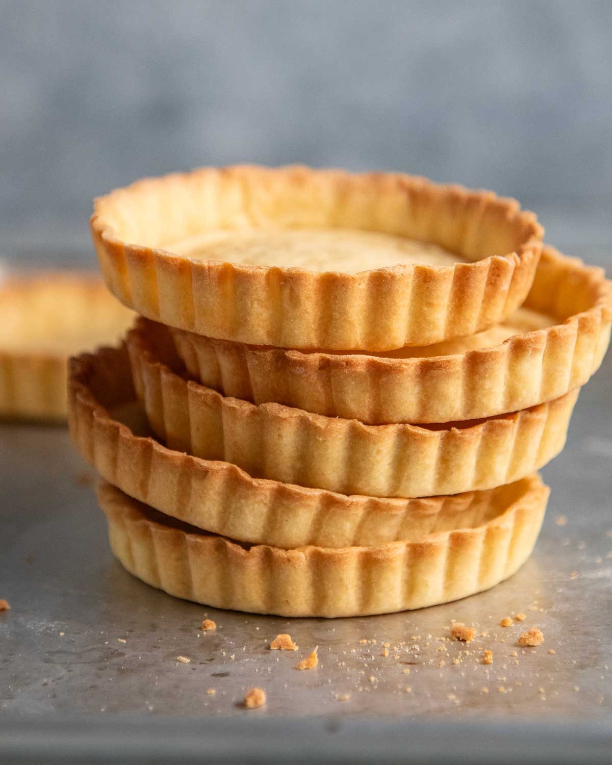 Sweet tartlet shells (individual tart crusts)