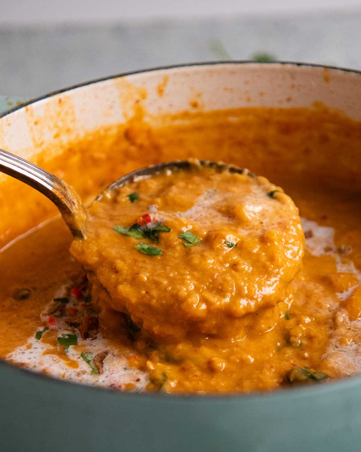 Thai red lentil soup
