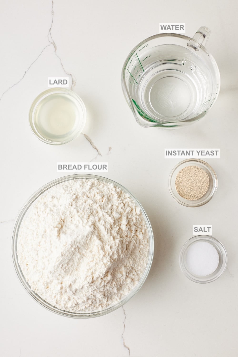 Irish Batch Loaf ingredients. 